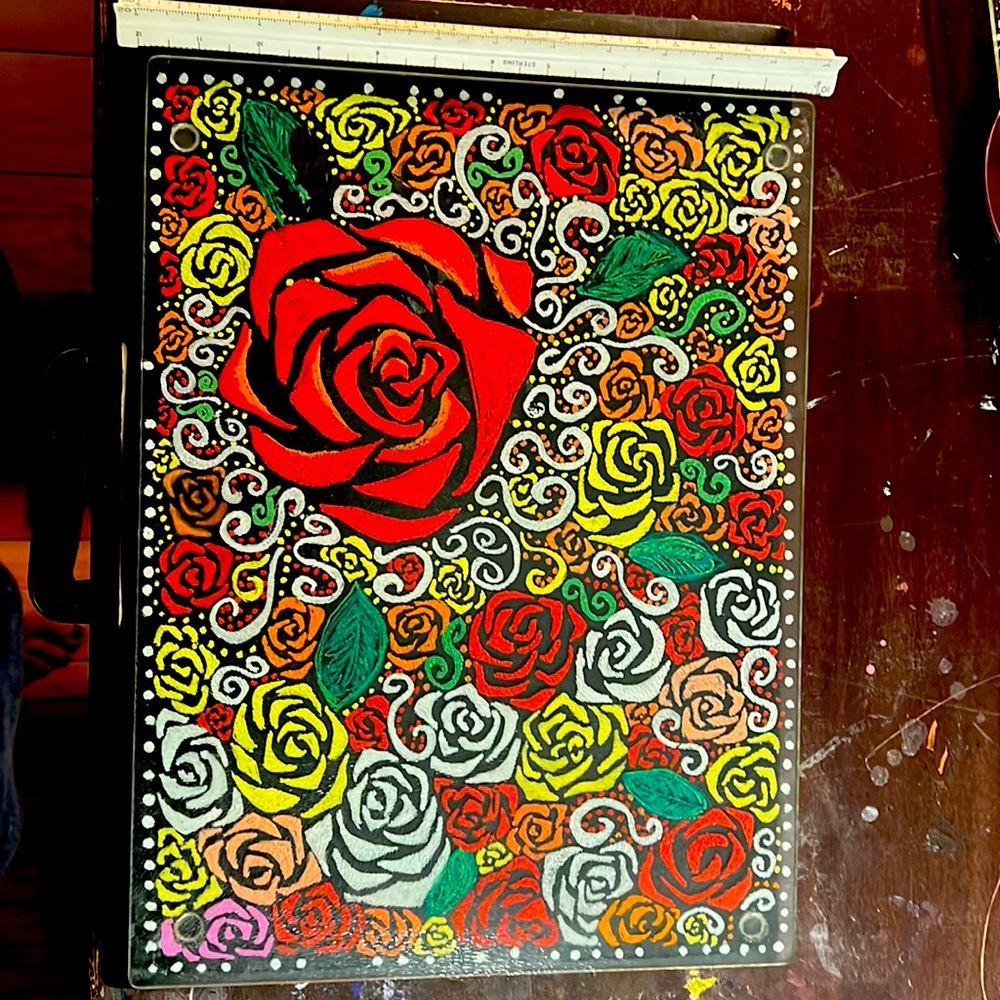 Hand painted cutting board